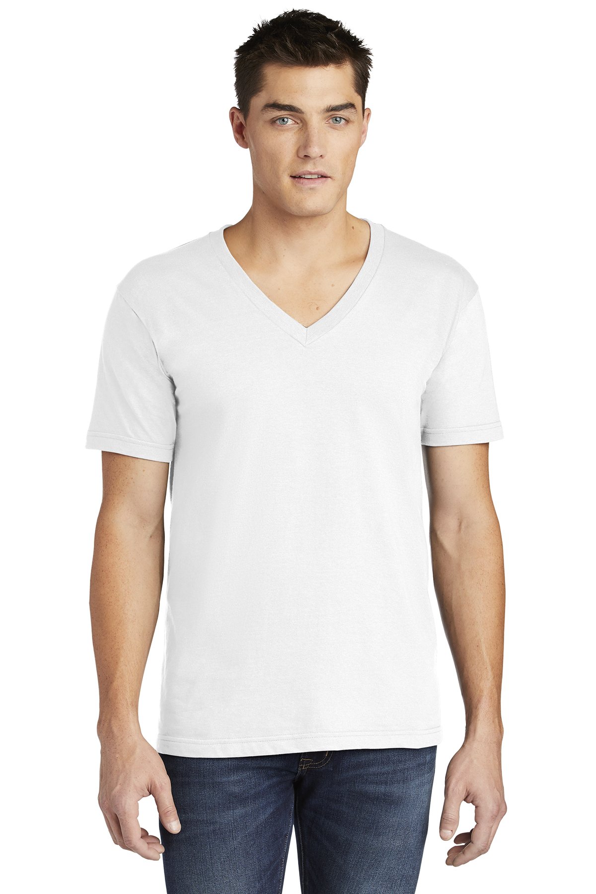 American Apparel  Fine Jersey V-Neck T-Shirt