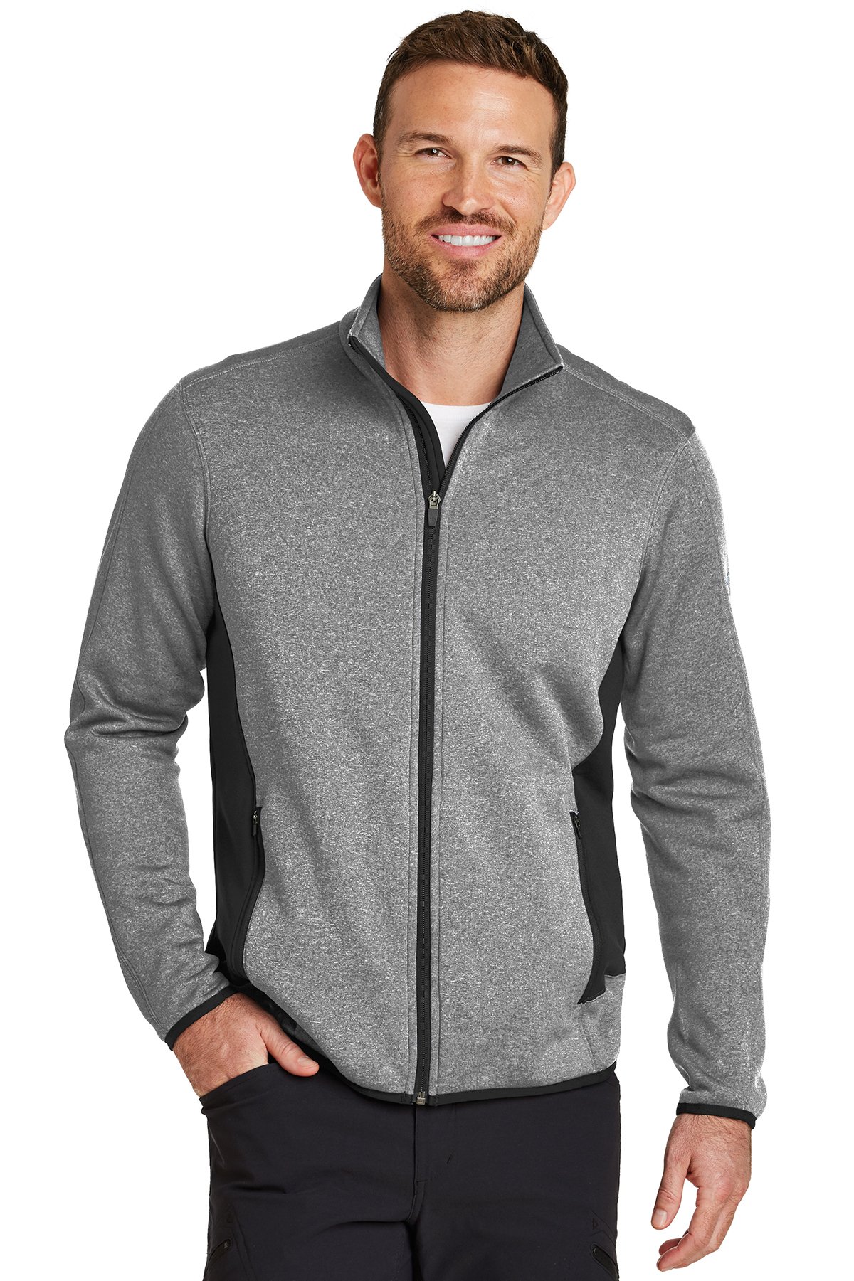 Eddie Bauer Full-Zip Heather Stretch Fleece Jacket