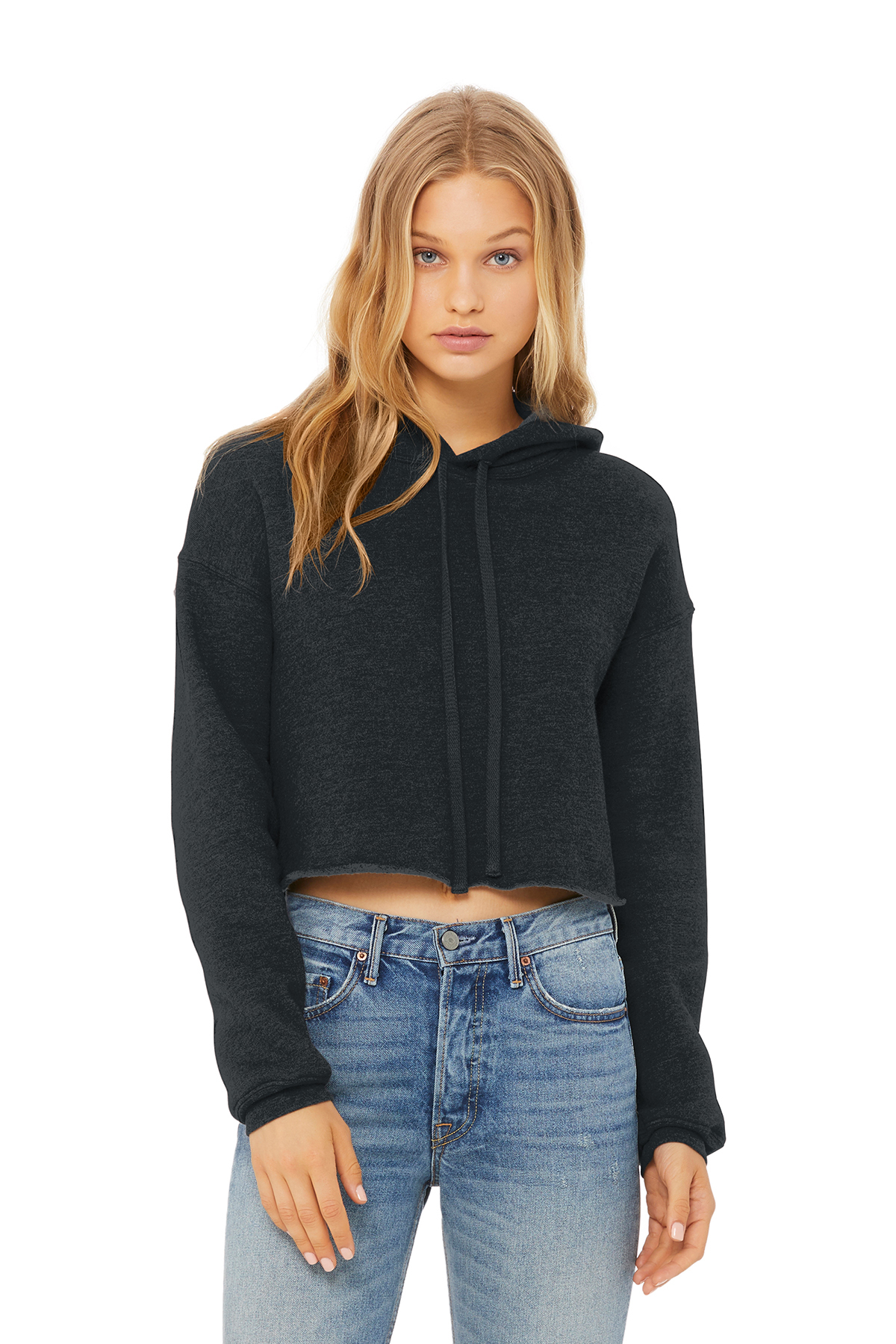 BELLA+CANVAS Women's Sponge Fleece Cropped Fleece Hoodie